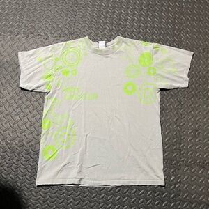 Xbox Anvil Gray Tee with Neon Green Circles